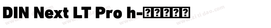 DIN Next LT Pro h字体转换
